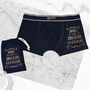 Personalised Names And Date Groom's Wedding Boxers, thumbnail 1 of 3