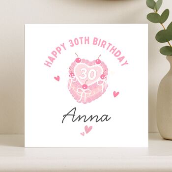 Personalised 30th Birthday Card For Daughter, Niece, 4 of 8