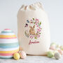 Personalised Floral Bunny Sack, thumbnail 3 of 4