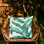 Botanic Print Recycled Fabric Cushion, thumbnail 2 of 8