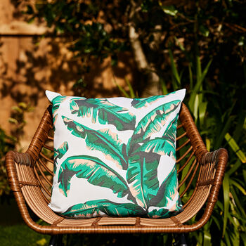 Botanic Print Recycled Fabric Cushion, 2 of 8