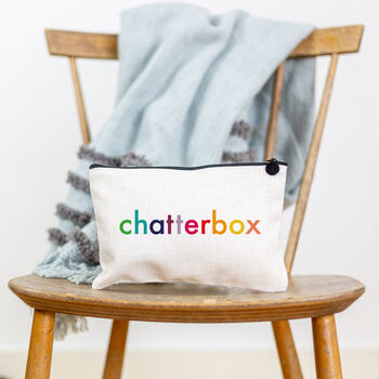 Chatterbox Make Up Bag And Cosmetic Pouch, 2 of 2
