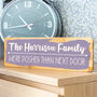 Personalised We're Posher Than Next Door Sign, thumbnail 6 of 7