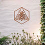 Geometric Bee Metal Wall Art For Garden Decor And Gift, thumbnail 10 of 10