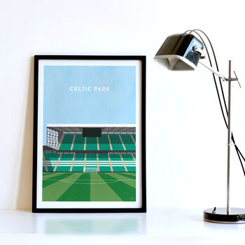 Celtic Football Stadium Art Print Personalised Gift, 4 of 6