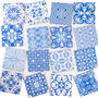 Mix And Match Ceramic Tiles Cheerful Blue Mix, thumbnail 5 of 9