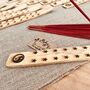 Handmade Wooden Incense Holder Boho Engraved Design, thumbnail 6 of 12