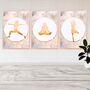 Yoga Gold Marble Wall Art Print Mothers Mum Gift, thumbnail 5 of 6