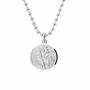 Classic St Christopher Necklace Sterling Silver 18mm, thumbnail 3 of 9