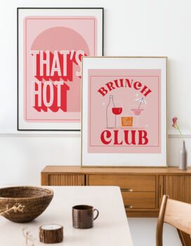 Brunch Club, Mid Century Cocktail Art Print, 3 of 8