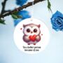 Personalised Owl Valentine's Hanging Gift, thumbnail 1 of 2