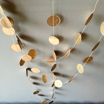 Dots Paper Garland In Gold, Five Meters, 3 of 6
