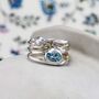 Blue Topaz And Freshwater Pearl Statement Ring, thumbnail 6 of 11