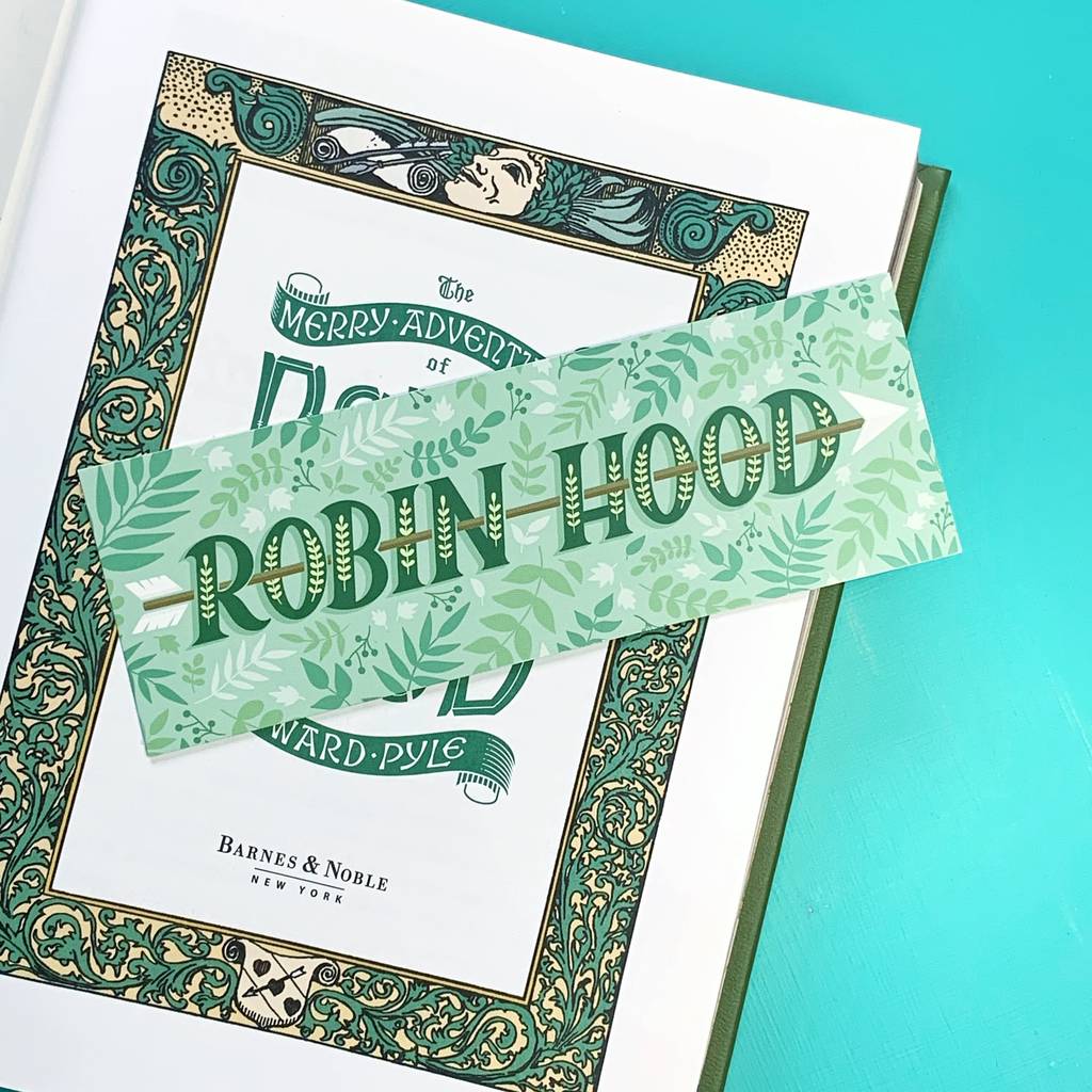 Robin Hood Bookmark By Fable &amp; Black | notonthehighstreet.com