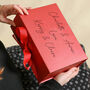 Personalised A5 Red Gift Box, thumbnail 3 of 8