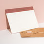 Foil Personalised Notecard, Landscape Terracotta Top, thumbnail 1 of 2