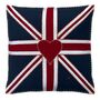 Large Union Jack Cushion In Hand Embroidered Wool, thumbnail 2 of 5