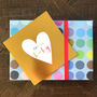 Gold Foiled New Baby Greetings Card, thumbnail 1 of 4