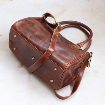 Leather Handbag With Crossbody Strap, 4 of 6