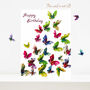 Butterflies And Chrysanthemum Flower Retirement Card, thumbnail 6 of 7