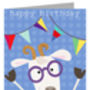 Happy Birthday Goat Card, thumbnail 3 of 4