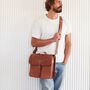 Handmade Leather Laptop Bag With Lifetime Guarantee, thumbnail 3 of 9