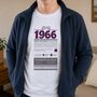 Personalised 60th Birthday Gift 1966 T Shirt, thumbnail 1 of 9