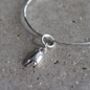 Sterling Silver Crab Claw Bangle, thumbnail 2 of 6