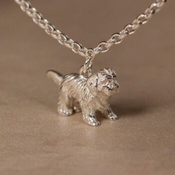 Personalised 3D Shih Tzu Silver Chain Bracelet, 2 of 10