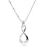 Sterling Silver Infinity Pendant Necklace, thumbnail 1 of 3