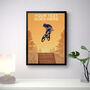 Personalised Sunset Mountain Bike Poster, thumbnail 2 of 7