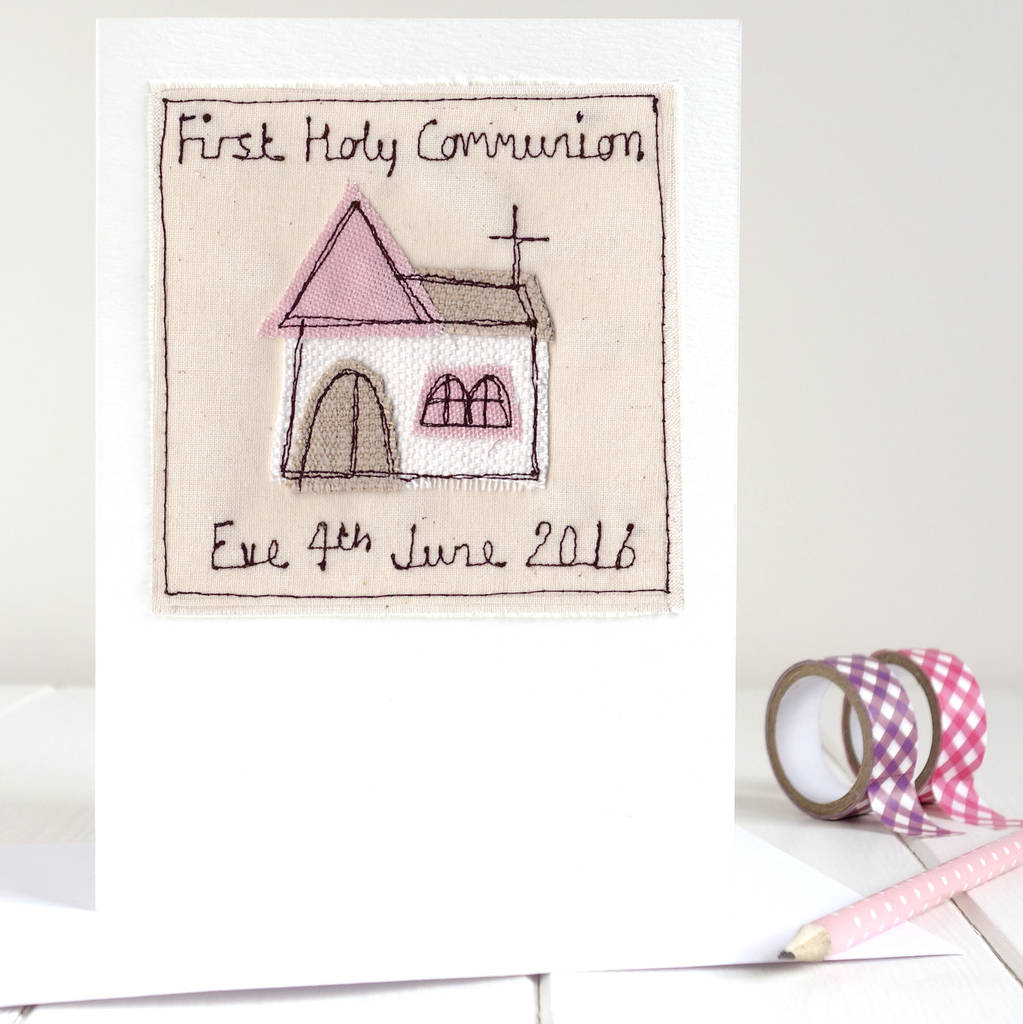 Personalised Girls First Holy Communion Card, 1 of 12
