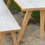 Birchwood Ply Desk/Table/Console Table With Bench, thumbnail 6 of 10