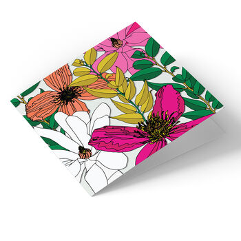 Pack Of Four Vivid Garden Blooms Greeting Cards, 9 of 12