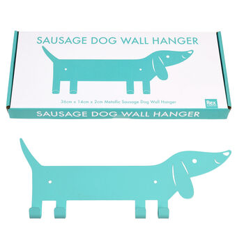 Sausage Dog Metal Wall Hanger Coat Hook, 3 of 4