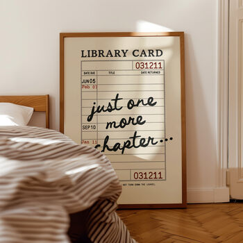 Just One More Chapter Book Print, 7 of 12