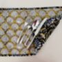 Pair Of Reversible Cotton Table Mats In Lilipad Print, thumbnail 2 of 7