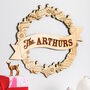 Personalised Wooden Christmas Wreath, thumbnail 1 of 4
