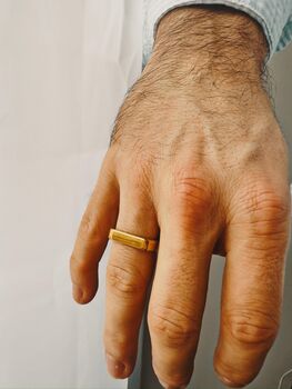 Gold Colour Personalised Signet Ring, 2 of 7