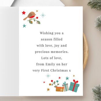 Personalised ‘My 1st Christmas’ Photo Upload Cards – Pack Of 10, 2 of 7