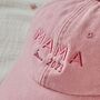 Personalised Adults Mama Vintage Pink Cap, thumbnail 2 of 3
