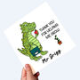Personalised Dino Thank You For Helping Me Grow Card, thumbnail 2 of 2