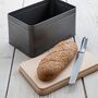 Personalised Bread Storage Bin With Engraved Wooden Lid, thumbnail 2 of 6