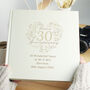 Personalised 30th Pearl Wedding Anniversary Photo Album, thumbnail 3 of 6