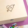 Personalised Wooden Memory Box For Couples, thumbnail 1 of 4