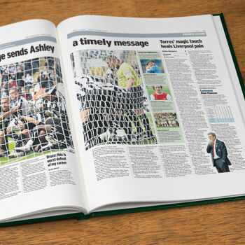 Newcastle Personalised Football Telegraph Book, 12 of 12