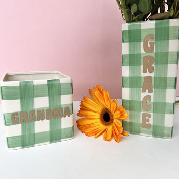 Personalised Ceramic Vase And Plant Pot, 7 of 12