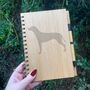Personalised Rhodesian Ridgeback Dog Engraved Notebook, thumbnail 2 of 2