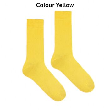Organic Cotton Mix Luxury Single Colour Socks, 6 of 12