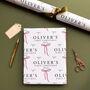 Personalised Baby's First Christmas Bow Wrapping Paper, thumbnail 1 of 5